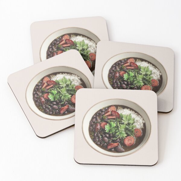 Item preview, Feijoada, Traditional Brazilian Black Bean Stew Served with White Rice designed and sold by Violet Peonies.