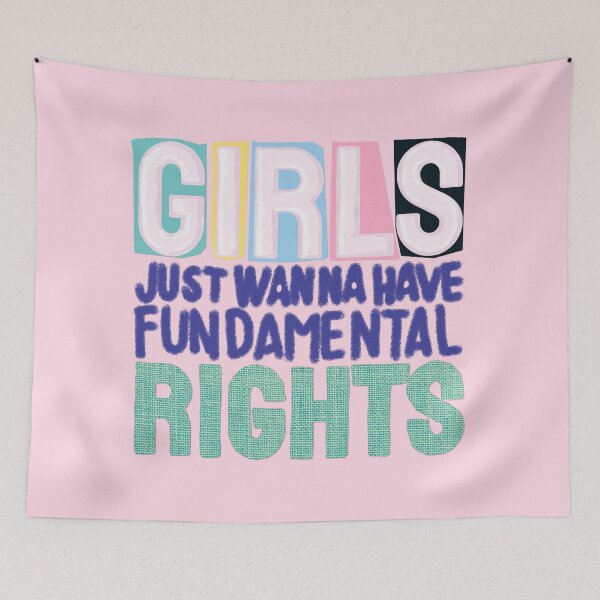 Item preview, Girls and Fundamental Rights designed and sold by sanbrill.