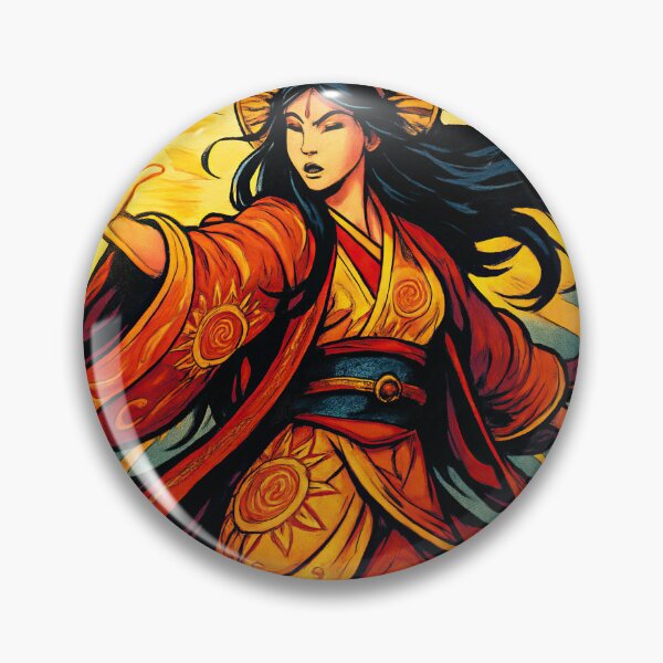 Item preview, Amaterasu, Japanese goddess of the sun | Comics style - Cartoon designed and sold by ComicsFactory.
