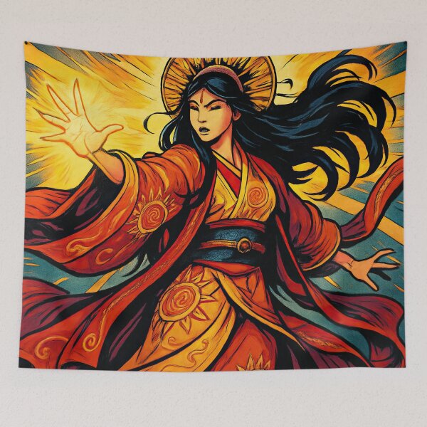 Item preview, Amaterasu, Japanese goddess of the sun | Comics style - Cartoon designed and sold by ComicsFactory.