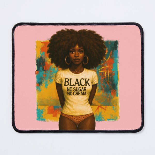Item preview, BLACK NO SUGAR NO CREAM – Bold Afrocentric Pride Tee | Natural Hair & Melanin designed and sold by Cree8if.
