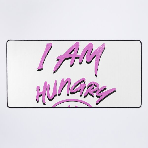 Item preview, Pink Burger Hungry Quote designed and sold by GlamourCutieAI.