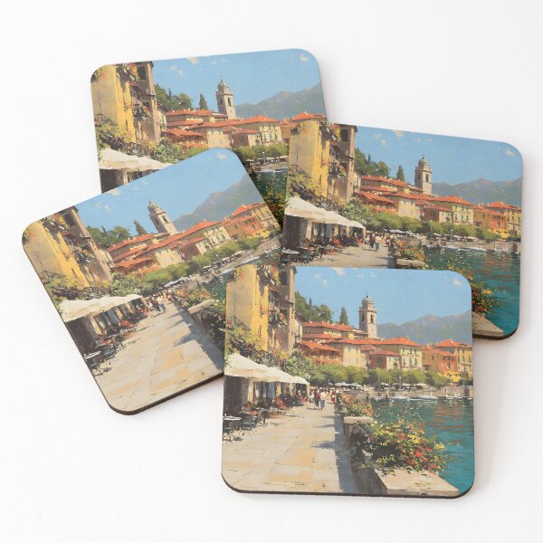 Item preview, Lake Como Promenade in Warm Evening Light designed and sold by daila70.