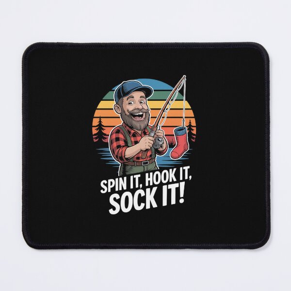 Item preview, Spin It Hook It Sock It Funny Spinning Fishing Humor Anglers designed and sold by LKappa3Faber.