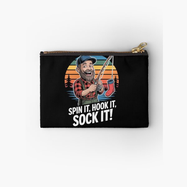 Item preview, Spin It Hook It Sock It Funny Spinning Fishing Humor Anglers  designed and sold by LKappa3Faber.