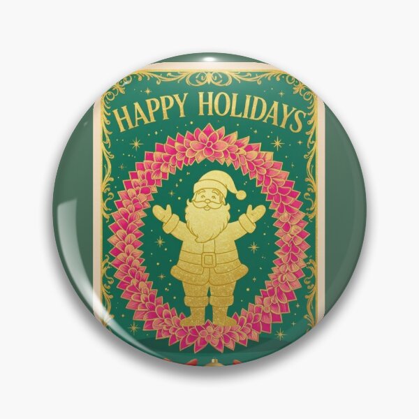 Item preview, Santa Wreath -Happy Holidays designed and sold by DesignsByPrnces.