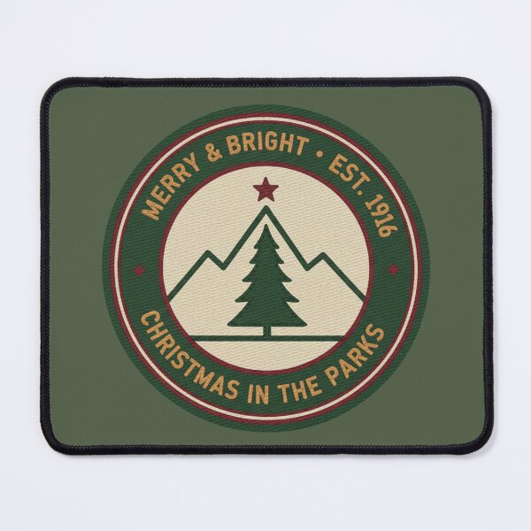 Item preview, Christmas in the Parks Badge Sticker | Vintage National Park Holiday Design | Outdoor Enthusiast Gift | Merry & Bright 1916 Sticker, T-Shirt designed and sold by kinany00.