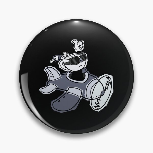 Item preview, Cuphead Airplane Black N White  designed and sold by Nogamemorane.