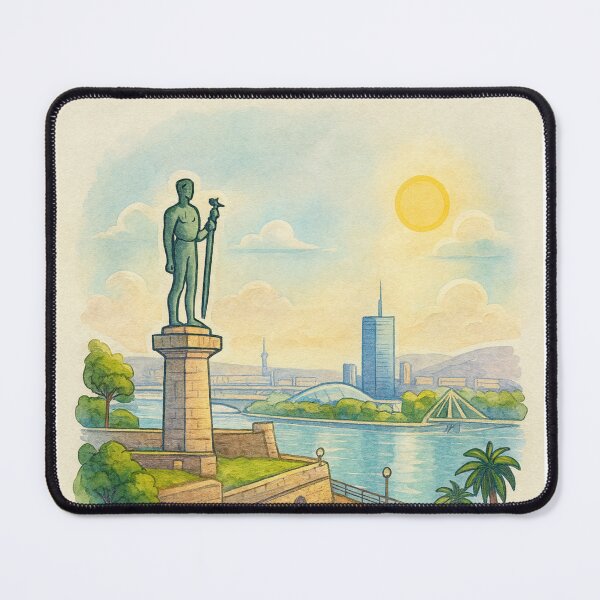 Item preview, Hand-Drawn Dreamy Belgrade Illustration designed and sold by MIArt Studio.