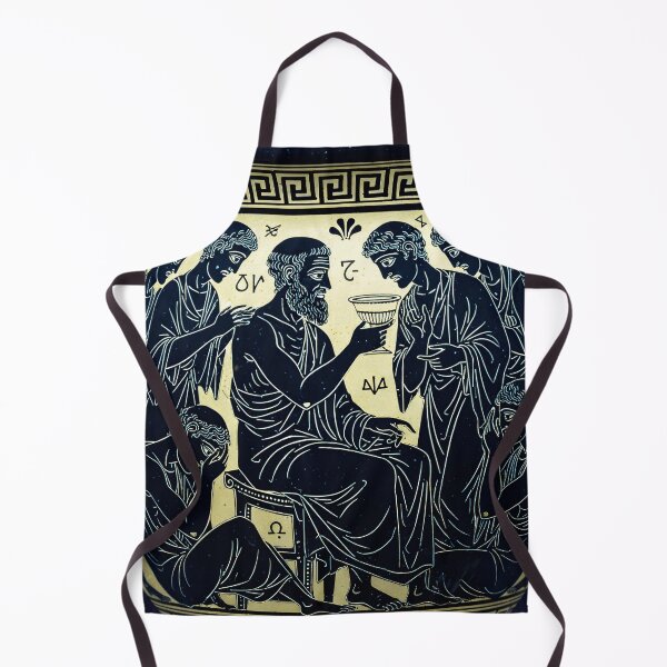 Item preview, The Death of Socrates - Ancient Greek Black Figure Pottery designed and sold by Dakson Design - Fantasy Art.