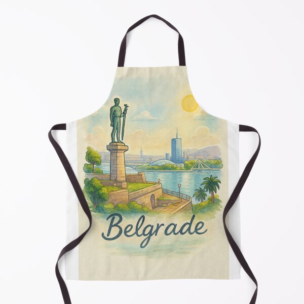 Item preview, Hand-Drawn Dreamy Belgrade Illustration designed and sold by MIArt Studio.