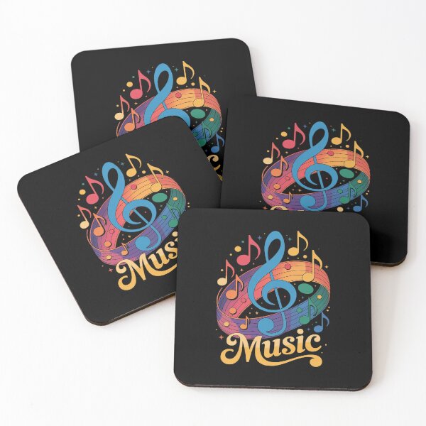 Item preview, Musician Musical Instrument Colorful Music Notes Treble Clef  designed and sold by MicanCuteStore.