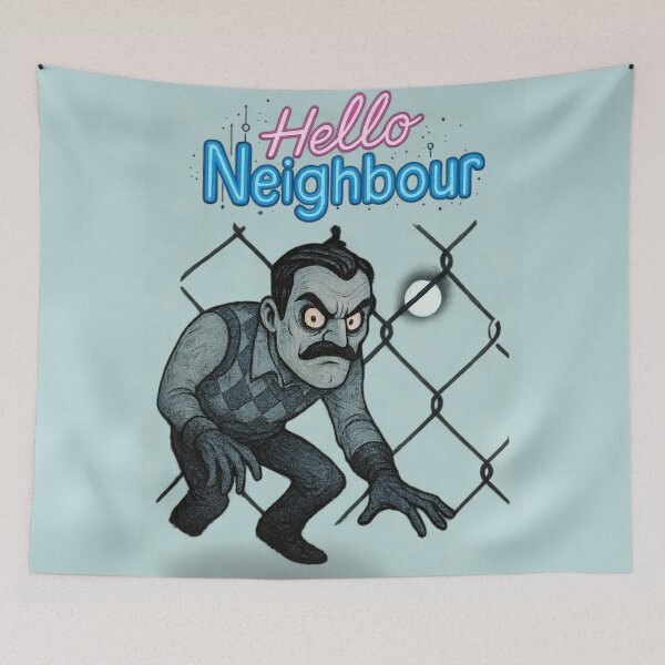 Item preview, Creepy Hello Neighbour Fan Art – Horror Night designed and sold by Sonia dutta_art.