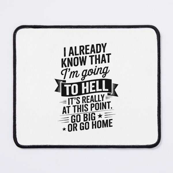 Item preview, I Already Know That I'm Going To Hell At This Point  designed and sold by lilLilaBatArt.