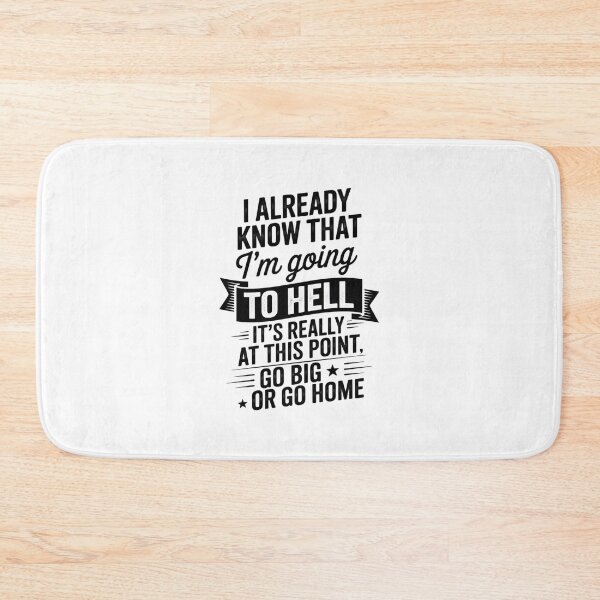 Item preview, I Already Know That I'm Going To Hell At This Point  designed and sold by lilLilaBatArt.