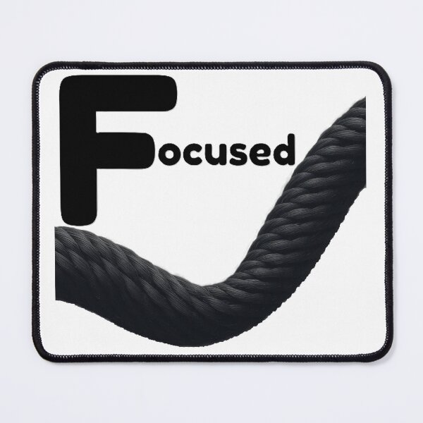 Item preview, Focused Mindset Rope Wave Design – Bold Black Rope Graphic designed and sold by MotifShop2025.