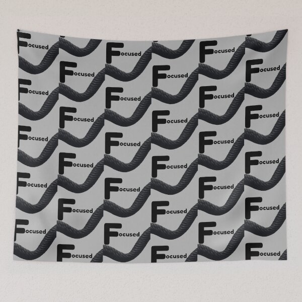 Item preview, Focused Mindset Rope Wave Design – Bold Black Rope Graphic designed and sold by MotifShop2025.