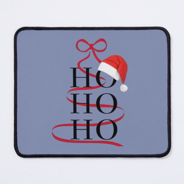 Item preview, Minimalist Ho Ho Ho Christmas Artwork – Red Ribbon Tree & Santa Hat Illustration designed and sold by Sonia dutta_art.