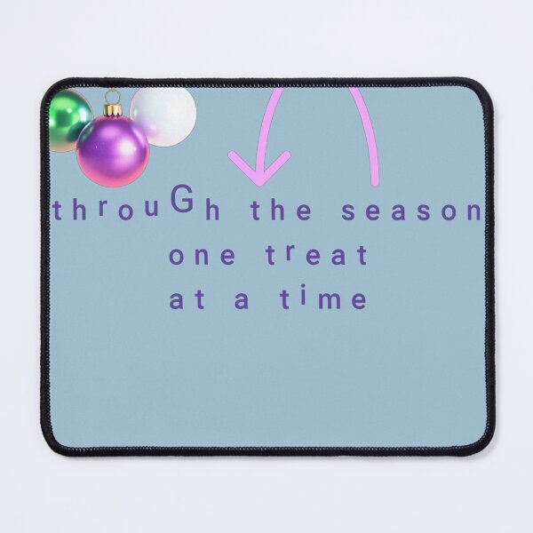 Item preview, “Sleighing through the season—one treat at a time ✨? Minimalist festive quote design perfect for holiday vibes!” designed and sold by Sonia dutta_art.
