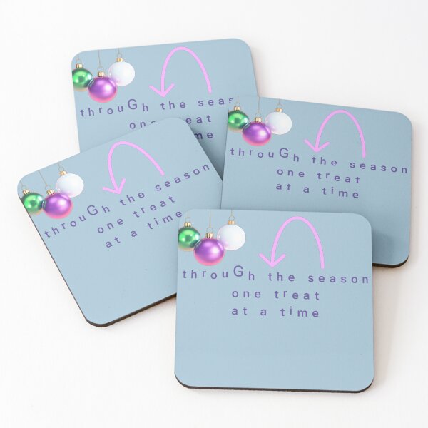 Item preview, “Sleighing through the season—one treat at a time ✨? Minimalist festive quote design perfect for holiday vibes!” designed and sold by Sonia dutta_art.