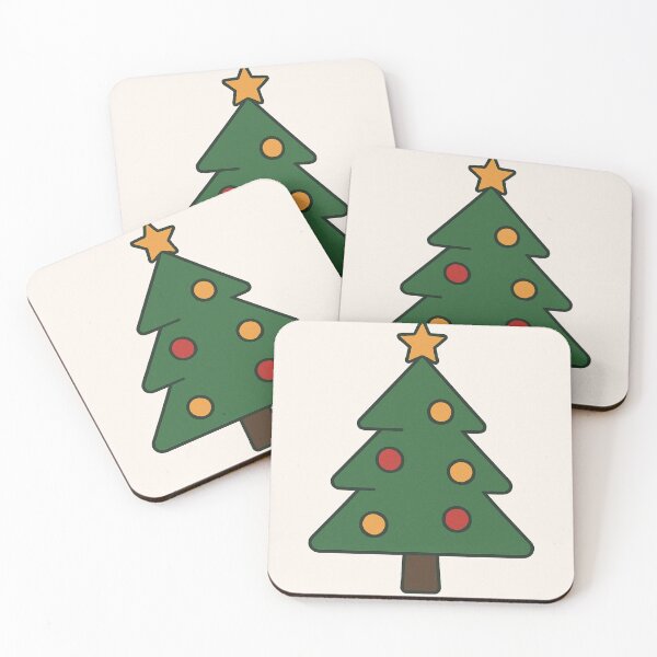 Item preview, Christmas Tree Icon with Simple Ornaments designed and sold by Fernova.