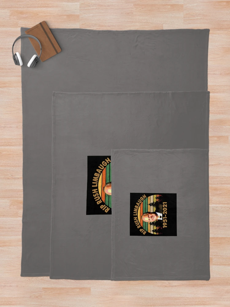 Thumbnail 5 of 6, Throw Blanket, RIP-RUSH-LIMBAUGH designed and sold by InaLinbdemann.
