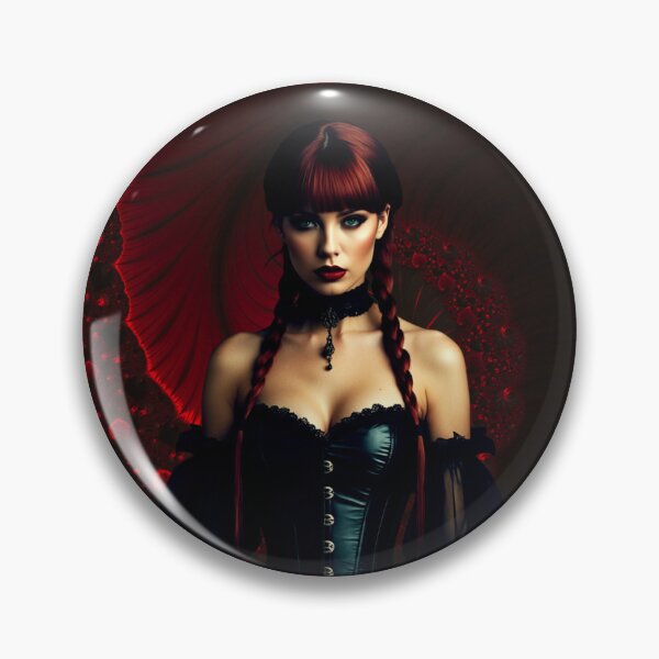 Item preview, gothic flame maiden – dark red energy – mystic beauty art designed and sold by Traumrausch.