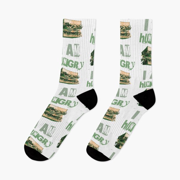 Item preview, "I Am Hungry" Quote, Green Health Version designed and sold by GlamourCutieAI.