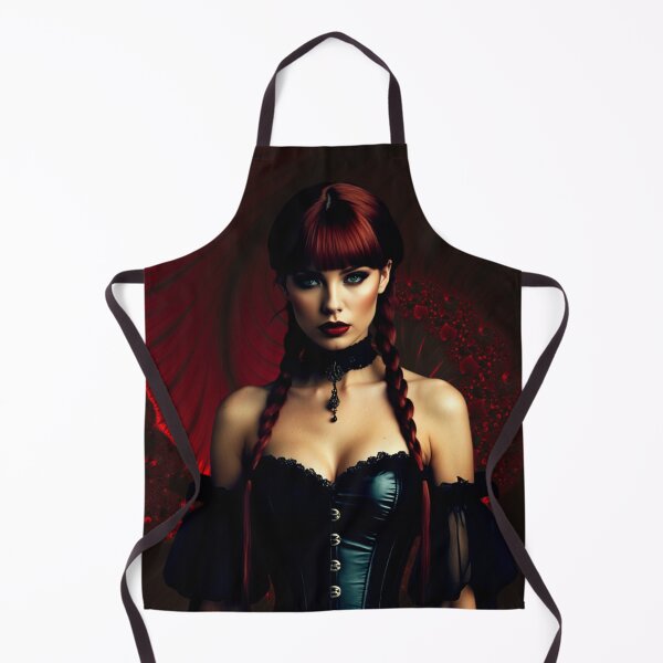 Item preview, gothic flame maiden – dark red energy – mystic beauty art designed and sold by Traumrausch.
