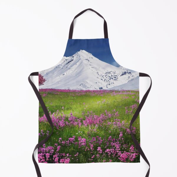 Item preview, Pink Flowers Near Mountain Covered by Snow designed and sold by Ataqhin.