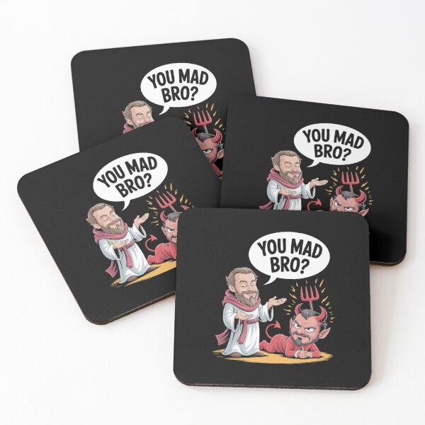 Item preview, You Mad Bro - Jesus - Devil - Funny Christian designed and sold by HollyBellArtSte.