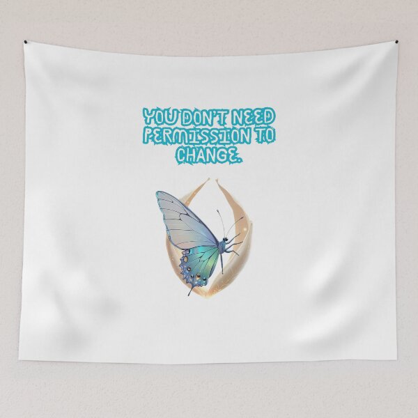 Item preview, You Need No Permission To Change designed and sold by SloganSauce.