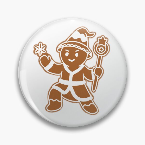 Item preview, Gingerbread Sorcerer – Cute Magical Holiday Cookie Character designed and sold by Shelb136.
