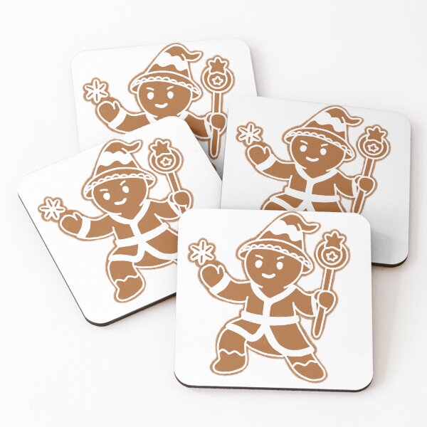 Item preview, Gingerbread Sorcerer – Cute Magical Holiday Cookie Character designed and sold by Shelb136.