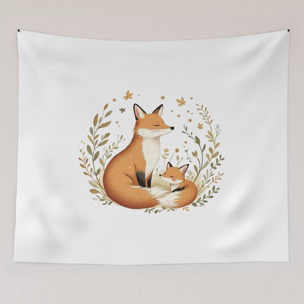 Item preview, Fox & Fox Cub Duo designed and sold by JNTCreator.