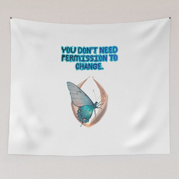 Item preview, You Need No Permission To Change empowering quote designed and sold by SloganSauce.