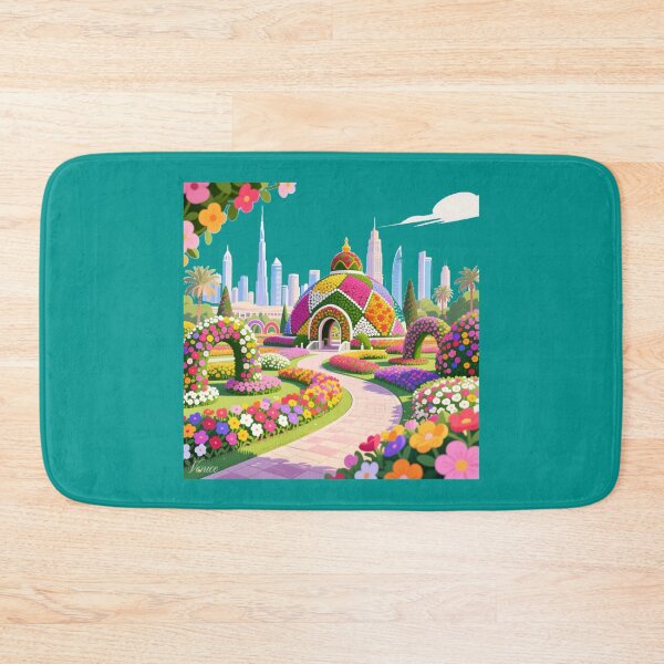 Item preview, Dubai Miracle Garden 3D Sketch – Colorful Floral Paradise Illustration , designed and sold by PaintMeWorld.