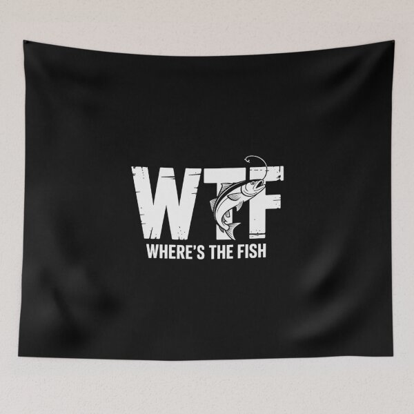 Item preview, WTF Where's The Fish Men's Funny Fishing Gifts Fathers Day designed and sold by visionnen.