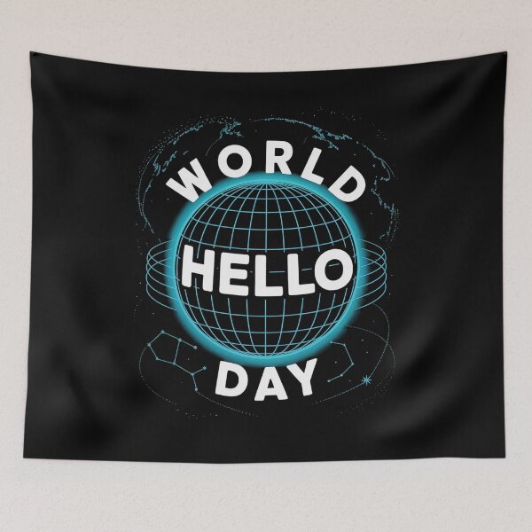 Item preview, World Hello Day  designed and sold by HollyBellArtSte.