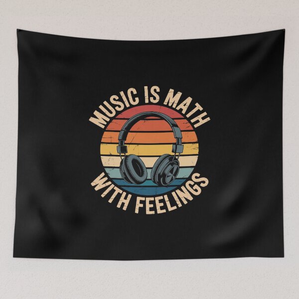 Item preview, Music Is Math With Feelings designed and sold by MicanCuteStore.