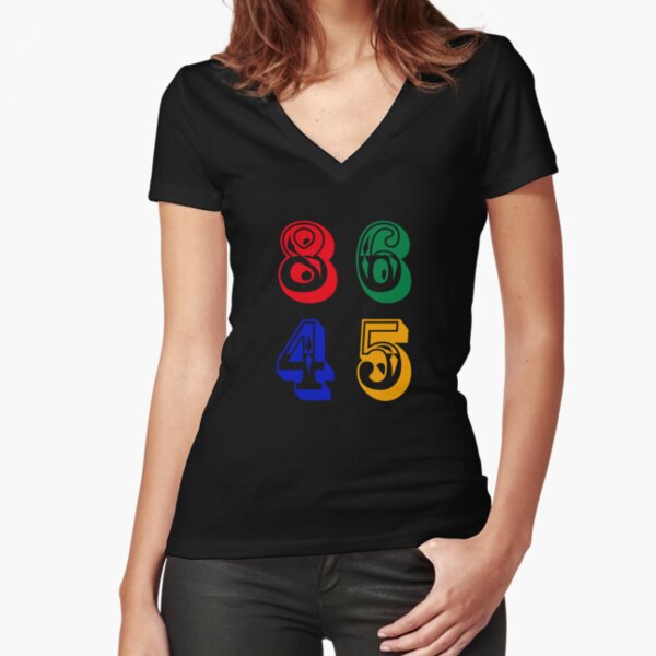 86 45 - IMPEACH TRUMP Fitted V-Neck T-Shirt