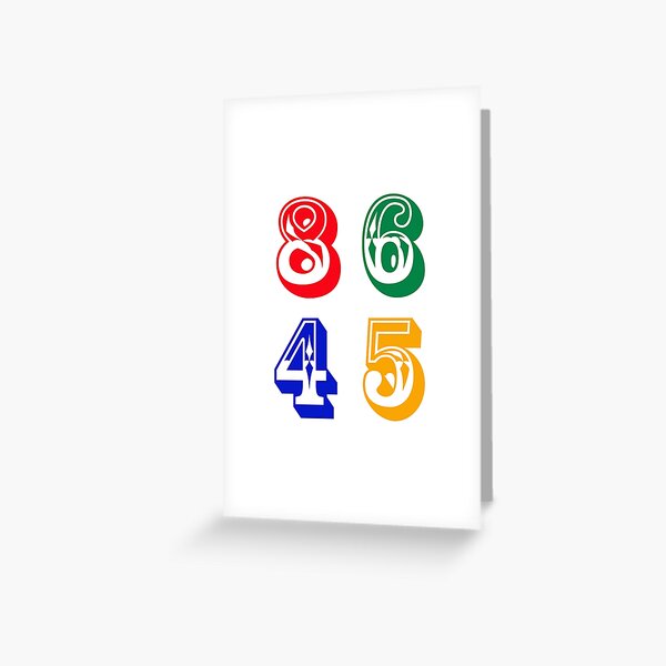 86 45 - IMPEACH TRUMP Greeting Card