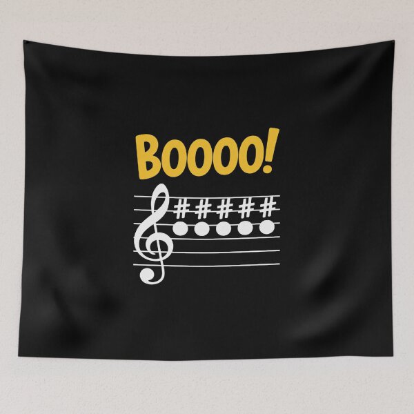 Item preview, Scary Key Signature Boo Music Halloween Musician Teacher Men Women designed and sold by MicanCuteStore.