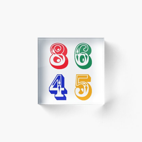 86 45 - IMPEACH TRUMP Acrylic Block