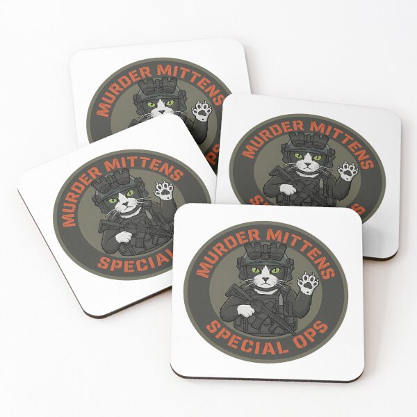 Item preview, Funny Murder Mittens Special Ops Tactical Cat designed and sold by Mason-Pride.