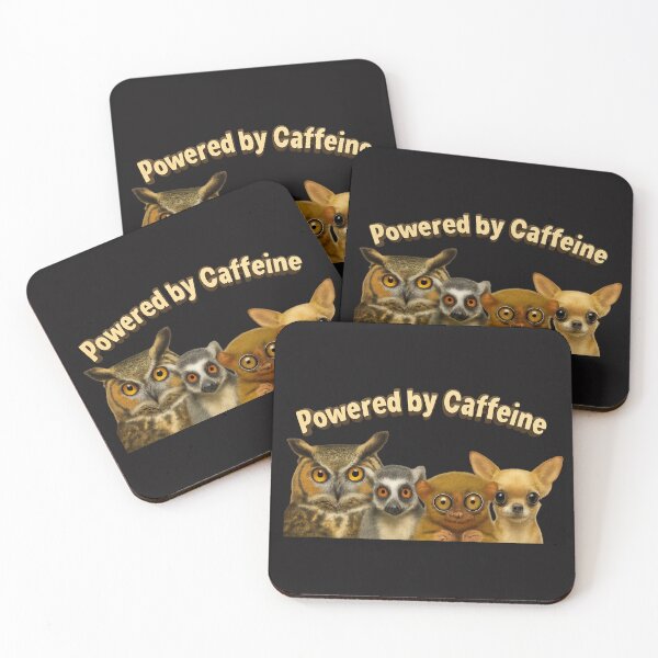 Item preview, Powered By Caffeine designed and sold by Cats and Other Things.