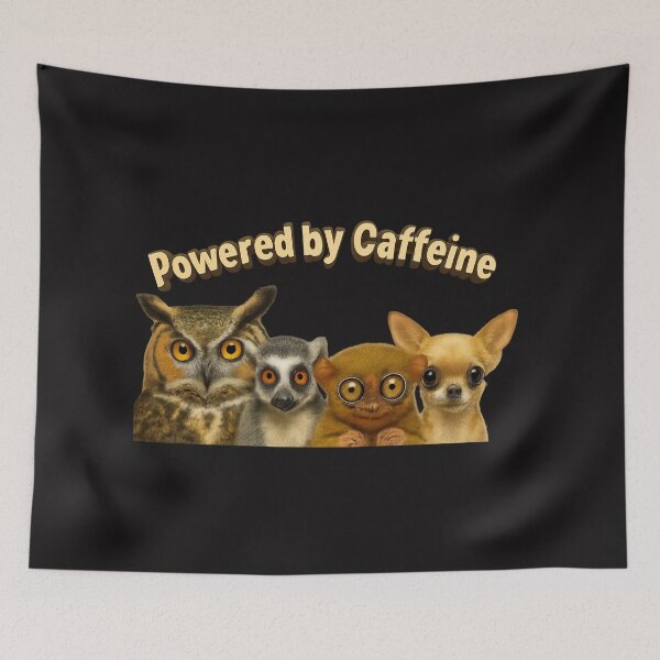 Item preview, Powered By Caffeine designed and sold by Cats and Other Things.