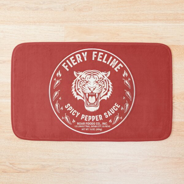 Item preview, Fiery Feline - Spicy Pepper Sauce Label Design designed and sold by AbcDigs Studio.