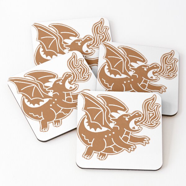 Item preview, Gingerbread Dragon Flying – Cute Magical Holiday Cookie Character designed and sold by Shelb136.