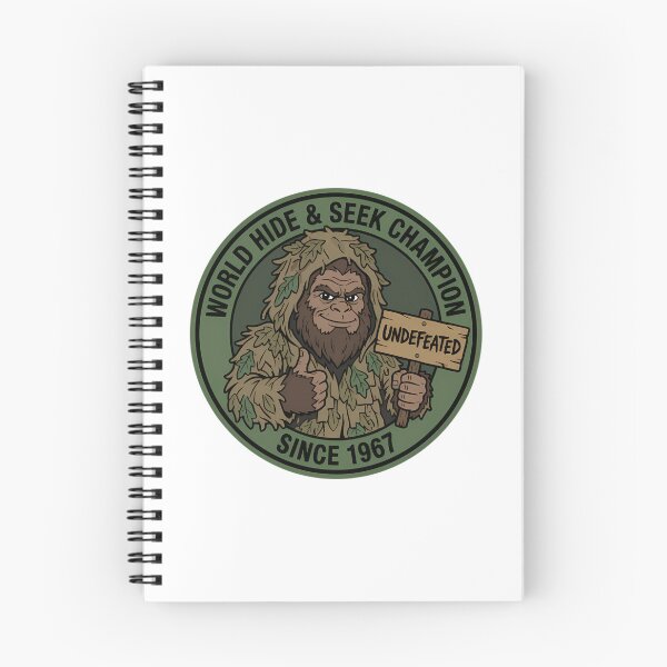 Item preview, Funny Bigfoot Hide & Seek Champion Cryptid Humor designed and sold by Mason-Pride.